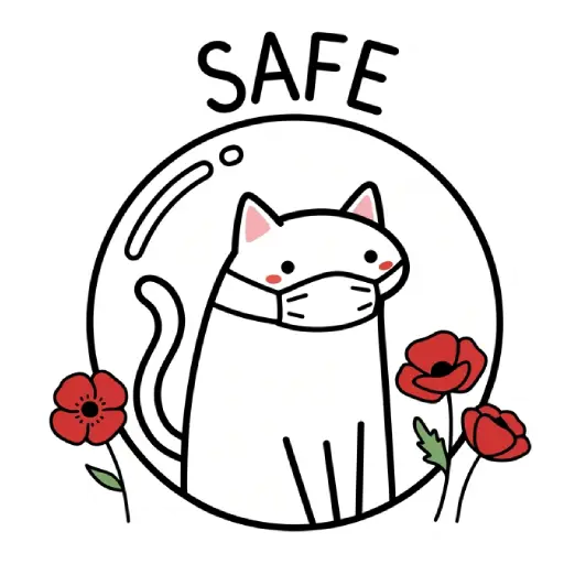 florak stickers, cute, funny, stickers, WhatsApp stickers, sticker pack, cat (13)